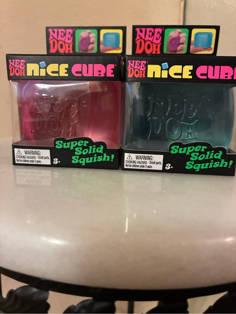 Needoh Nice Cube Super Solid Squish 100% Authentic set of 2